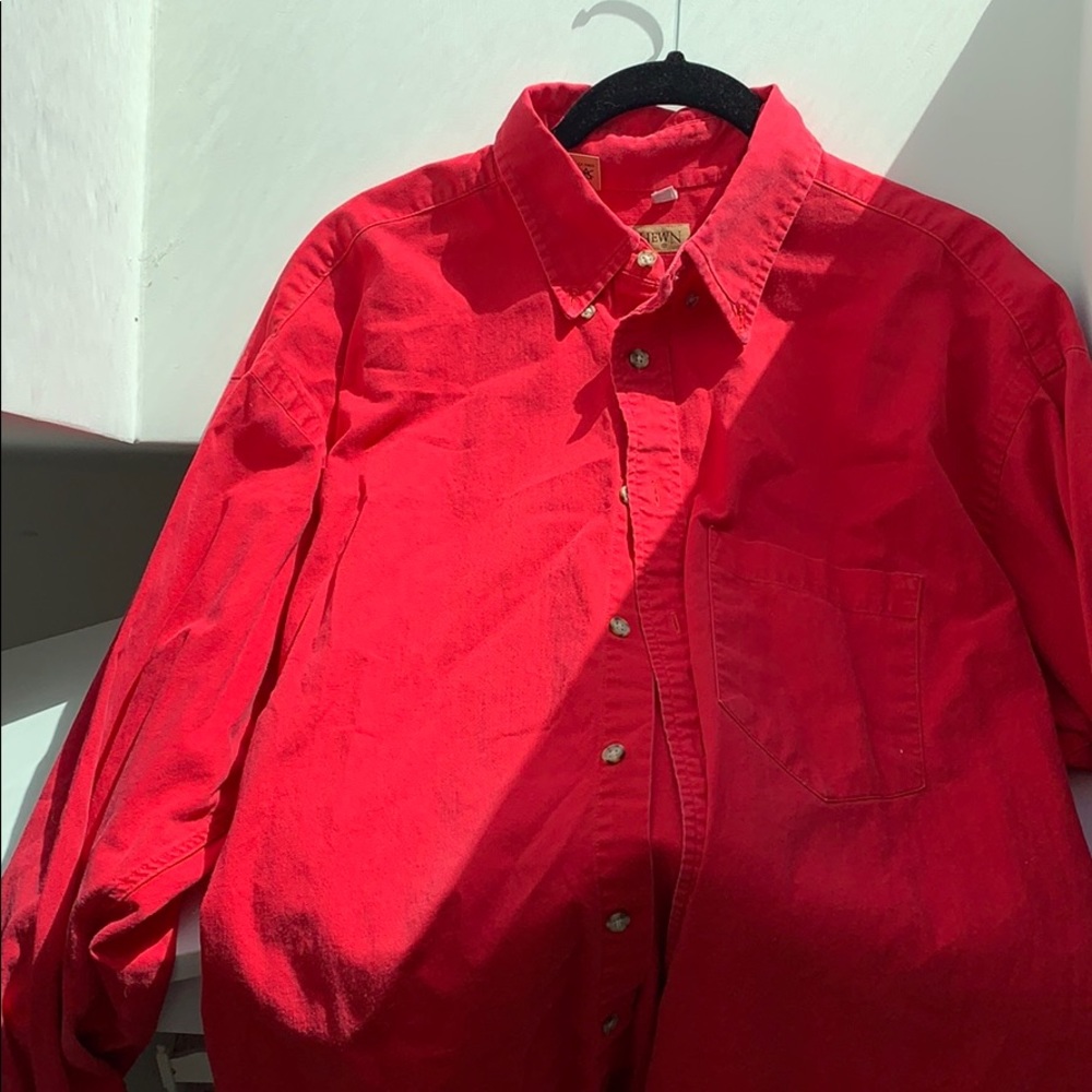 Original stock 90’s dad normcore dadcore red shirt
